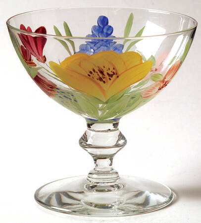 Wildflower Imperial Glassware Sherbet