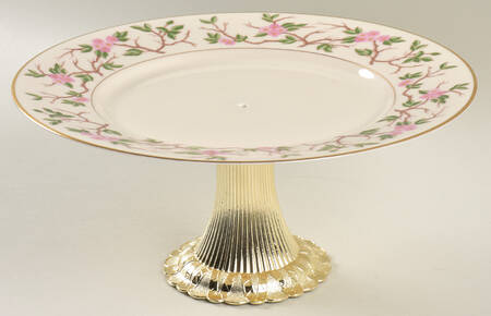 Woodside Cake Stand with 4"-5" Metal Pedestal  Hc