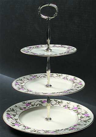 Woodside 13 7/8"-14 1/4" 3-Tiered Serving Tray(DP,SP,BB) HC
