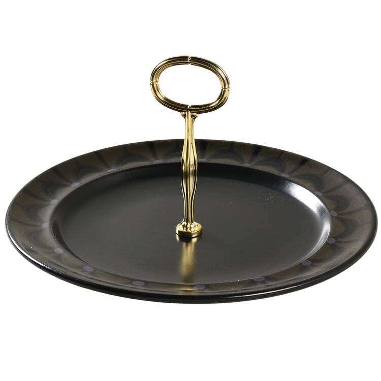 Zanzibar Round Serving Plate with Center Handle (Dp) Hc