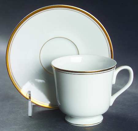 Argent Footed Cup & Saucer Set