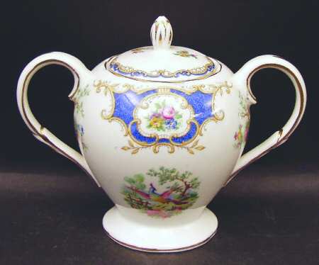 Broadway Medium Blue Sugar Bowl & Lid