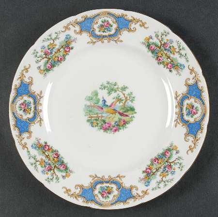 Broadway Medium Blue Luncheon Plate