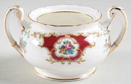Broadway Maroon Sugar Bowl No Lid