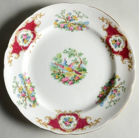 Broadway Maroon Salad Plate