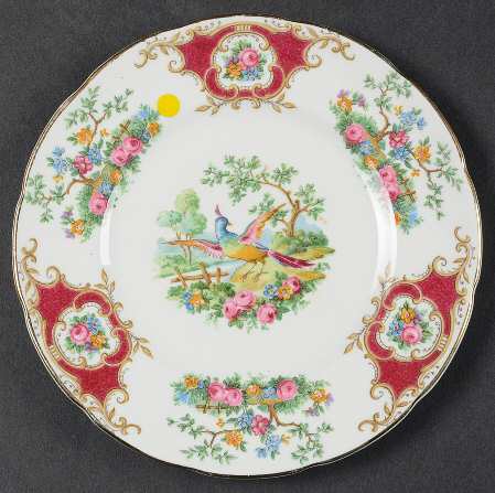 Broadway Maroon Bread & Butter Plate