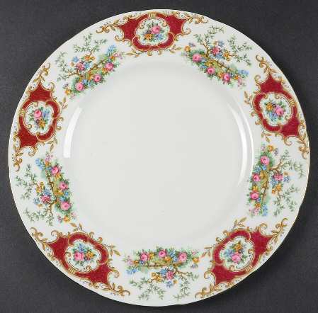 Broadway Maroon Dinner Plate