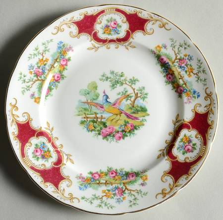 Broadway Maroon Dessert/Pie Plate