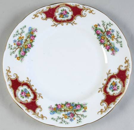 Broadway Maroon Salad Plate