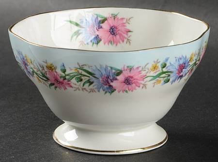 Cornflower Blue Open Sugar Bowl