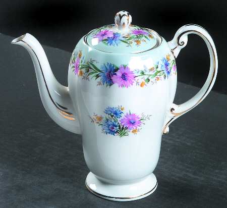 Cornflower Blue Small Coffee Pot & Lid