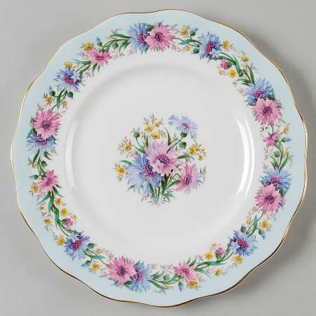 Cornflower Blue Salad Plate