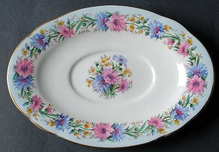 Cornflower Blue Underplate for Gravy Boat