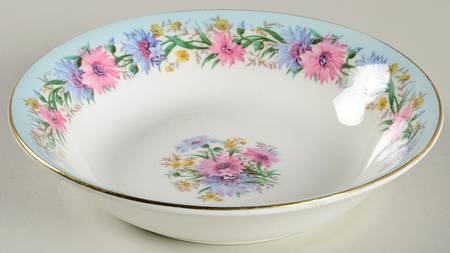 Cornflower Blue Coupe Cereal Bowl