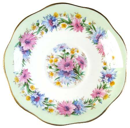 Cornflower Green Saucer