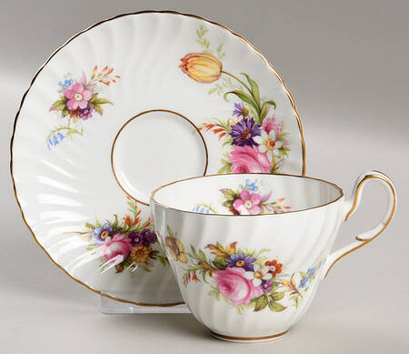 Devonshire Flat Cup & Saucer Set by Foley