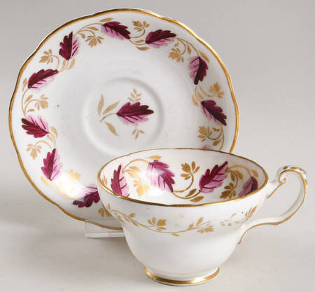 V2570 Footed Cup & Saucer Set by Foley