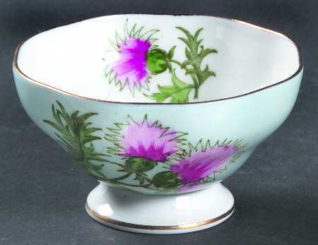 Glengarry Thistle Light Blue Mini Open Sugar Bowl