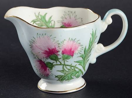 Glengarry Thistle Light Blue Mini Creamer