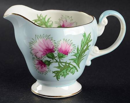 Glengarry Thistle Light Blue Creamer