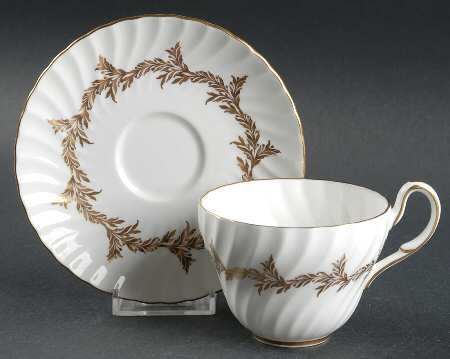 Golden Regency Flat Cup & Saucer Set