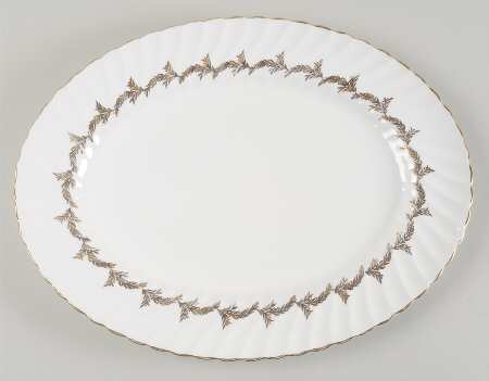 Golden Regency 15" Oval Serving Platter