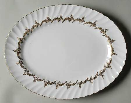 Golden Regency 13" Oval Serving Platter
