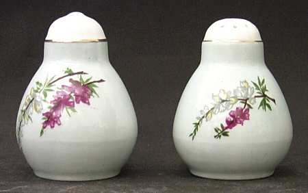Highland Heather (12 Scalloped Salad Plate) Salt & Pepper Set