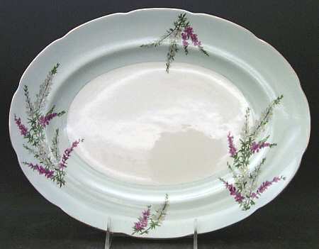 Highland Heather (12 Scalloped Salad Plate) 13" Oval Serving Platter