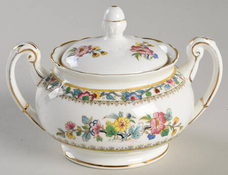Ming Rose Sugar Bowl & Lid