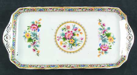 Ming Rose Large Sandwich Tray