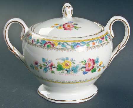 Ming Rose Sugar Bowl & Lid