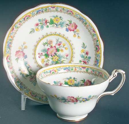 Ming Rose Footed Cup & Saucer Set