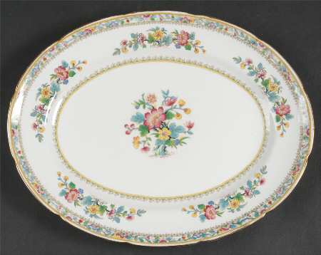 Ming Rose 11" Oval Serving Platter