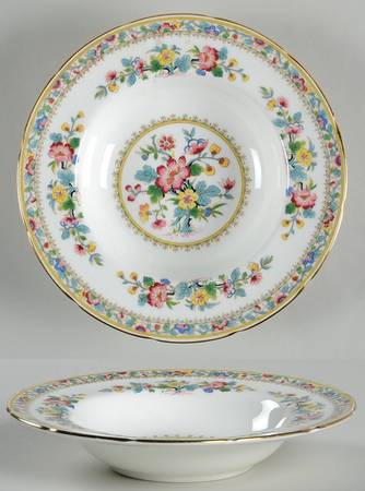 Ming Rose Rim Soup Bowl