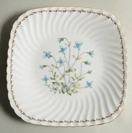 Periwinkle Square Luncheon Plate