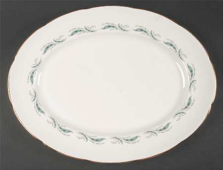 Pine Spray 15" Oval Serving Platter