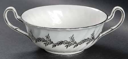 Silver Fern Flat Cream Soup Bowl