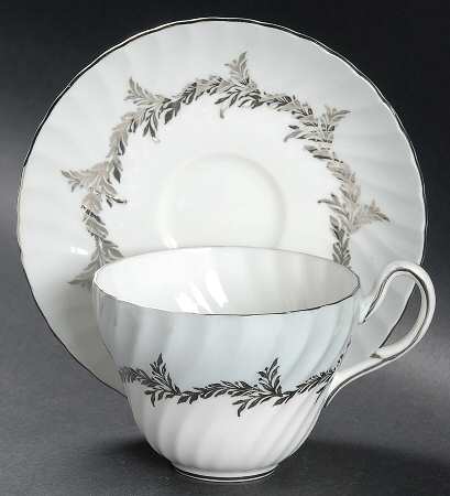 Silver Fern Flat Cup & Saucer Set