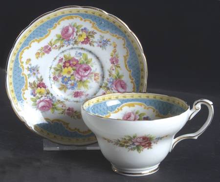 Windsor Blue Footed Cup & Saucer Set