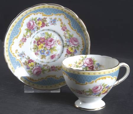 Windsor Blue Footed Cup & Saucer Set
