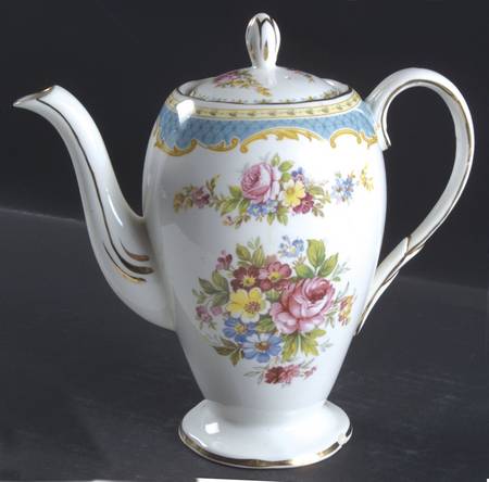 Windsor Blue Small Coffee Pot & Lid
