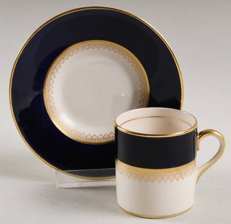 5973 Cobalt (Smooth) Flat Demitasse Cup & Saucer Set