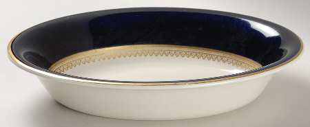 5973 Cobalt (Smooth) 8" Oval Vegetable Bowl