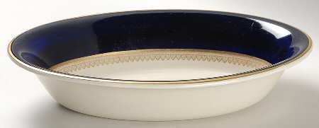 5973 Cobalt (Smooth) 9" Oval Vegetable Bowl