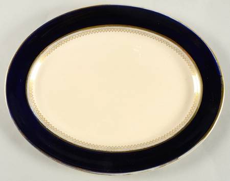 5973 Cobalt (Smooth) 11" Oval Serving Platter