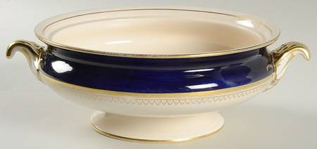 5973 Cobalt (Smooth) Round Vegetable No Lid