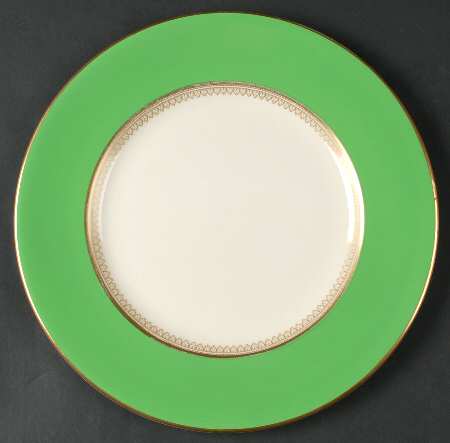 5973 Green Service Plate (Charger)