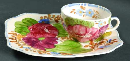 Belle Fiore Snack Plate & Cup Set