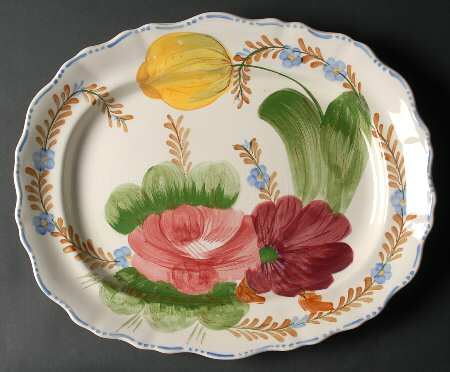 Belle Fiore 14" Oval Serving Platter